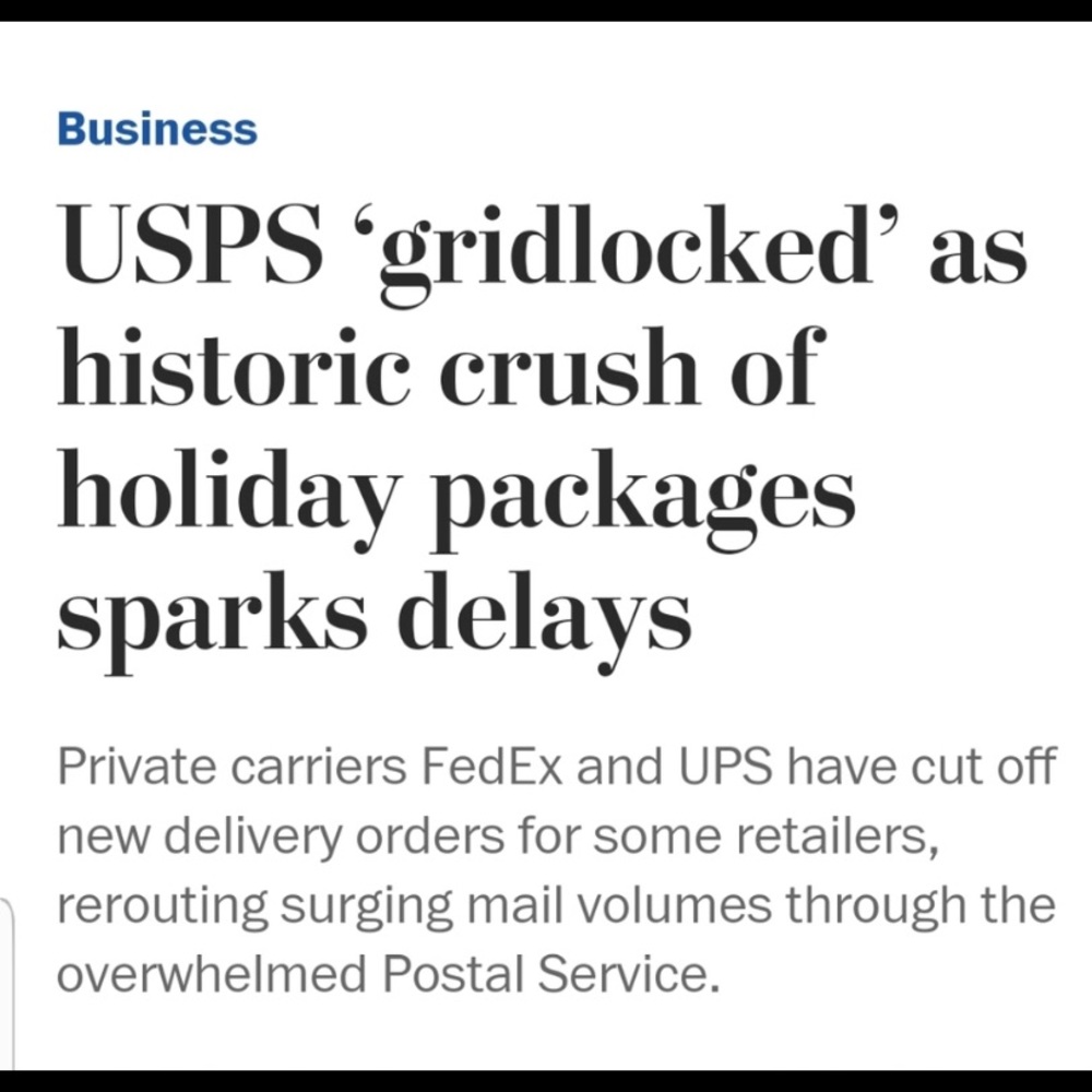 SHIPPING DELAYS